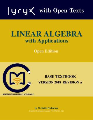 کتاب «جبر خطی و کاربردهای آن» Linear Algebra with Applications